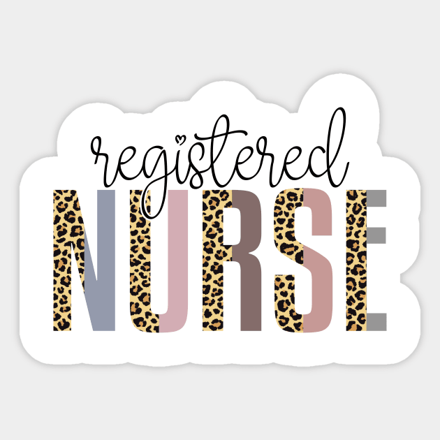 RN registered nurse Sticker by  WebWearables